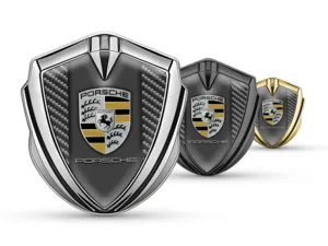 Porsche Abovedado Emblema Insignia Imagen de Carrera Brillante